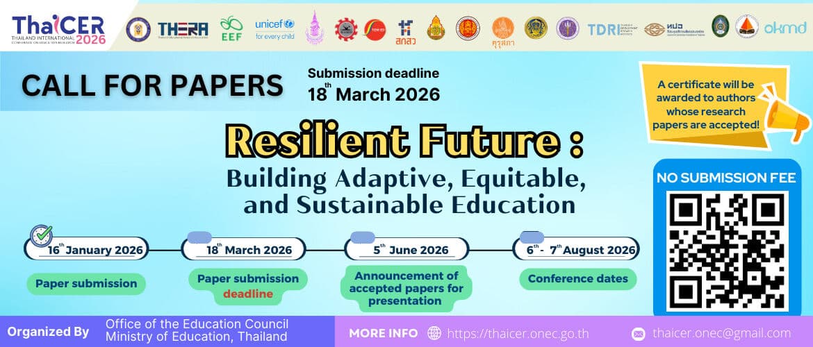 Cordially Invited To Attend Research Paper Submission Guidelines For Thailand International Conference On Education Research (ThaiCER) 2026